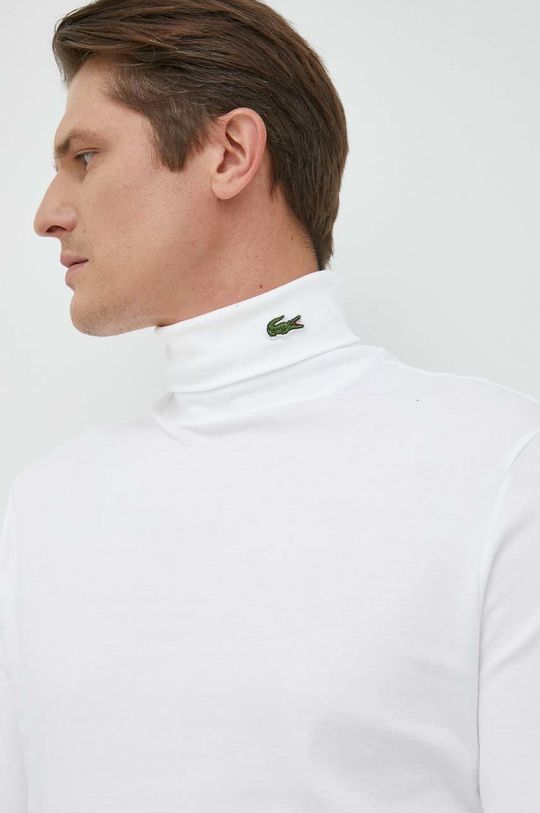 

Хлопковая рубашка с длинными рукавами. Lacoste, белый