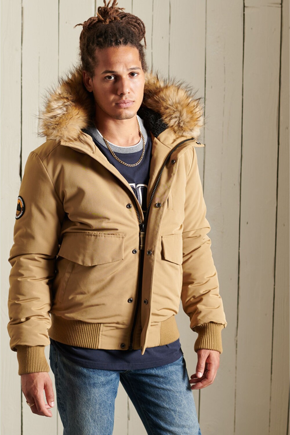 

Бомбер Everest Superdry, коричневый