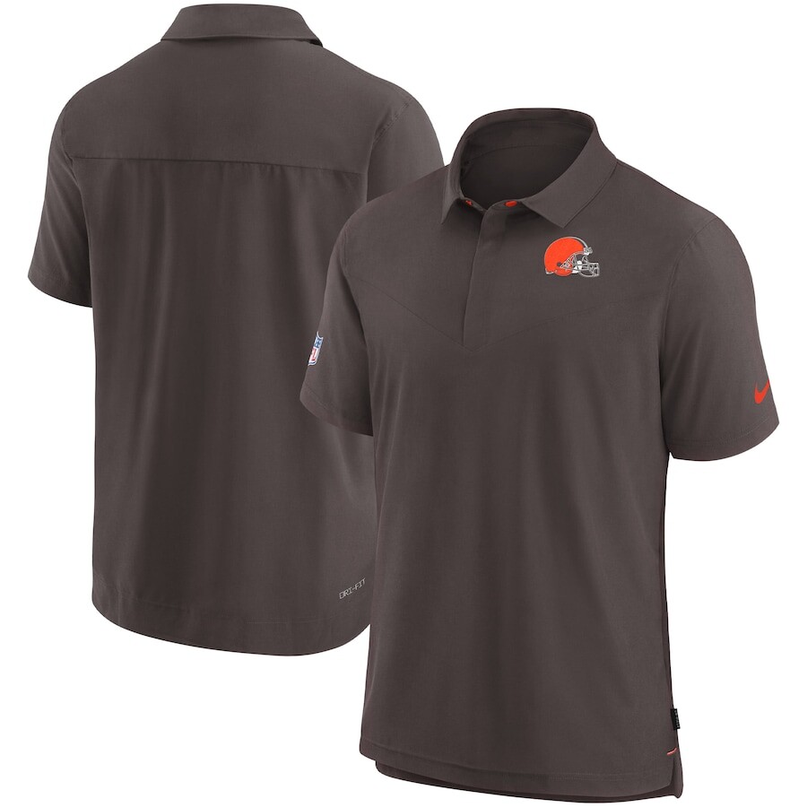 

Поло с коротким рукавом Nike Cleveland Browns, коричневый