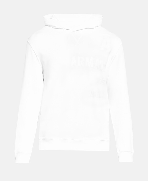 

Худи с капюшоном Armani Exchange, белый