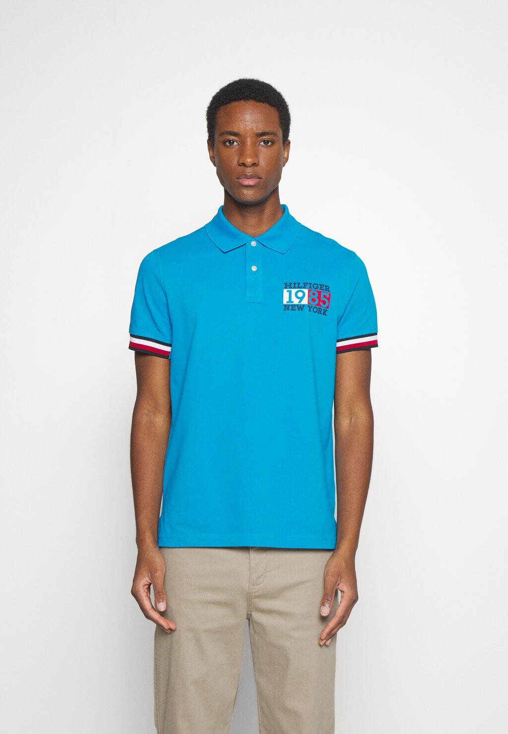 

Поло ФЛАГ НЬЮ-ЙОРКА Tommy Hilfiger, лазурный цвет