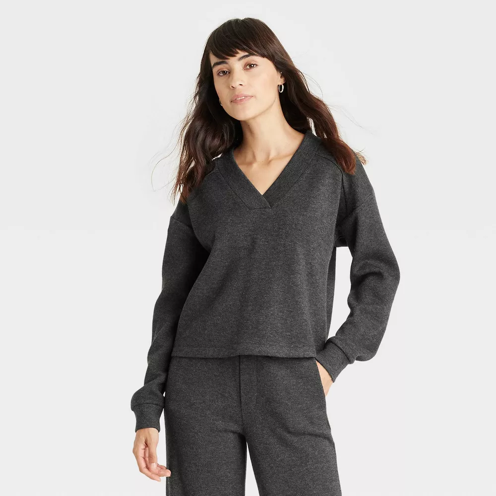 

Женская толстовка Leisure Studio Knit Universal Thread, цвет Charcoal Gray