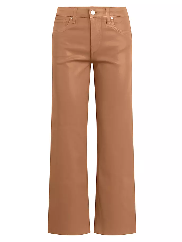 Широкие брюки с покрытием Rosie Hudson Jeans, цвет tobacco brown coated
