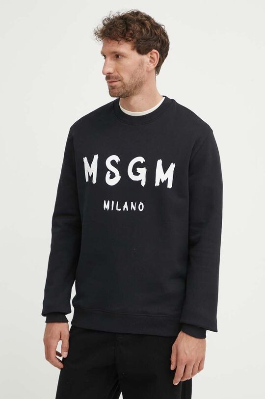 

Хлопковая толстовка Msgm, черный