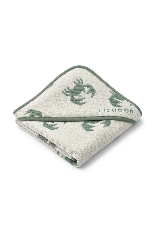 Liewood Детское полотенце с капюшоном Alba, окрашенное в пряже, белый