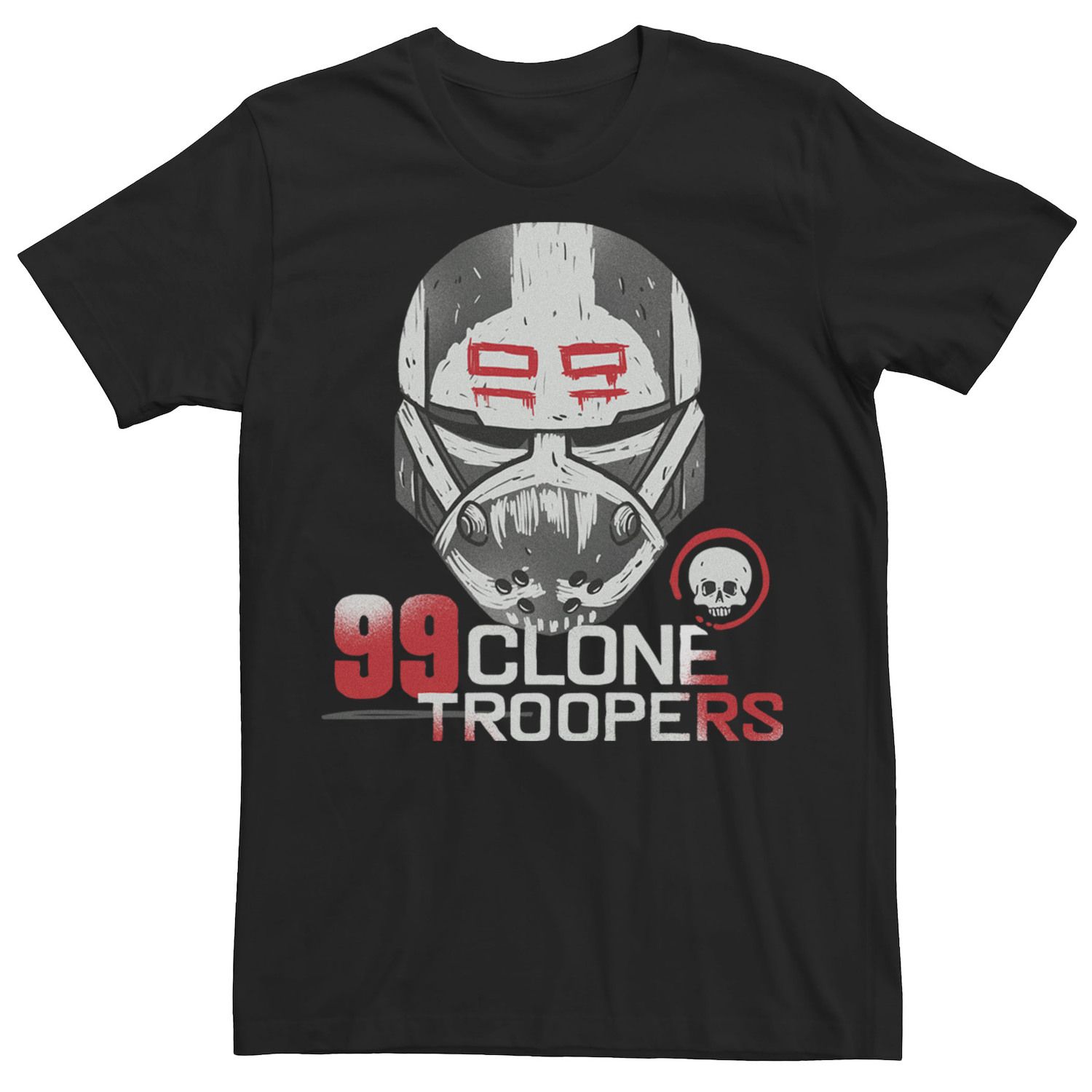 Мужская футболка с логотипом на шлеме Star Wars The Bad Batch Clone Troopers 99 Licensed Character