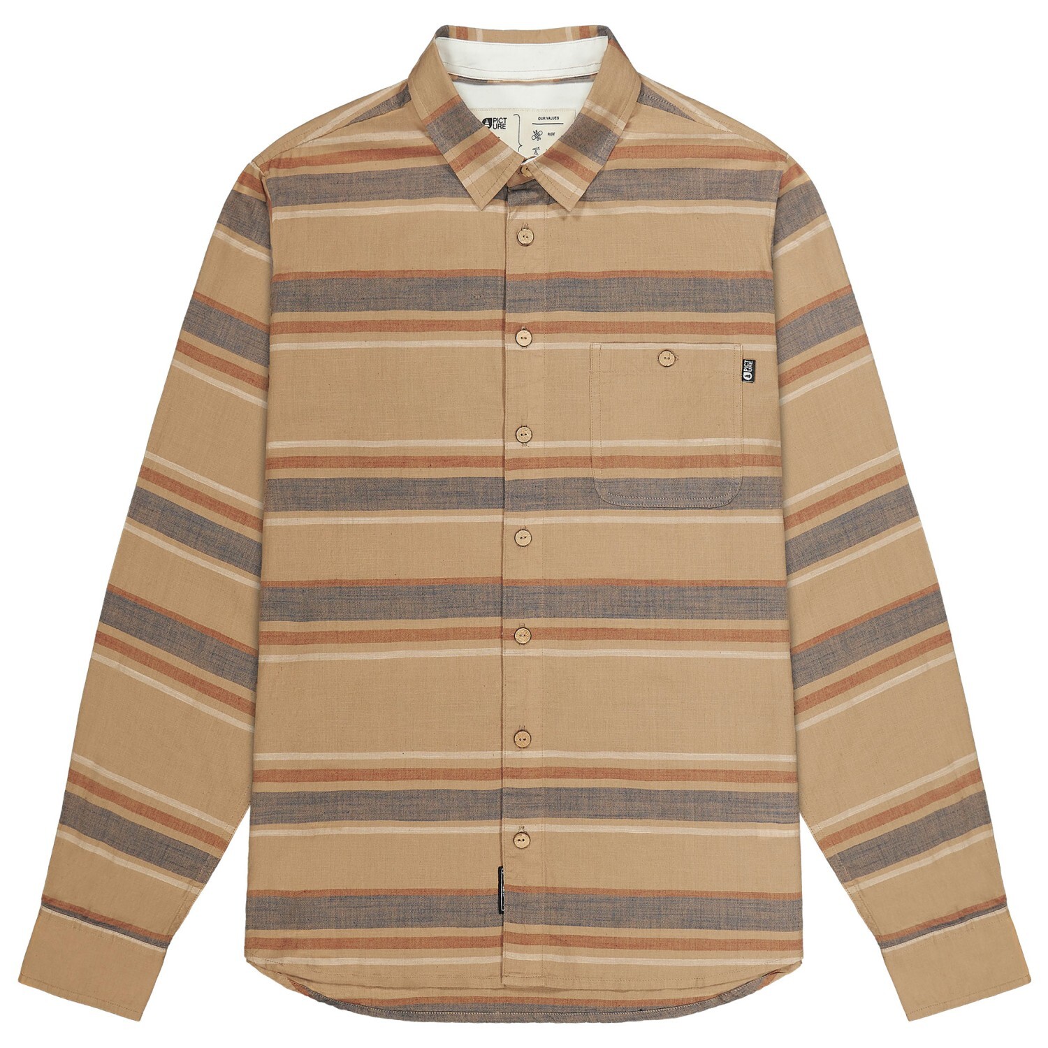 

Рубашка Picture Tahupo Shirt, цвет Dark Stone