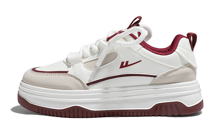 

Кроссовки WARRIOR Skateboarding Shoes Women's Low-top Red, белый/серый