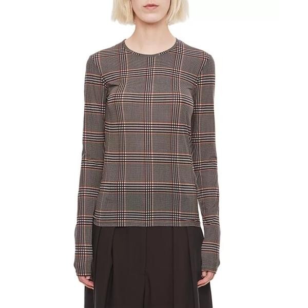 

Футболка sovrana printed jersey top Sportmax, коричневый