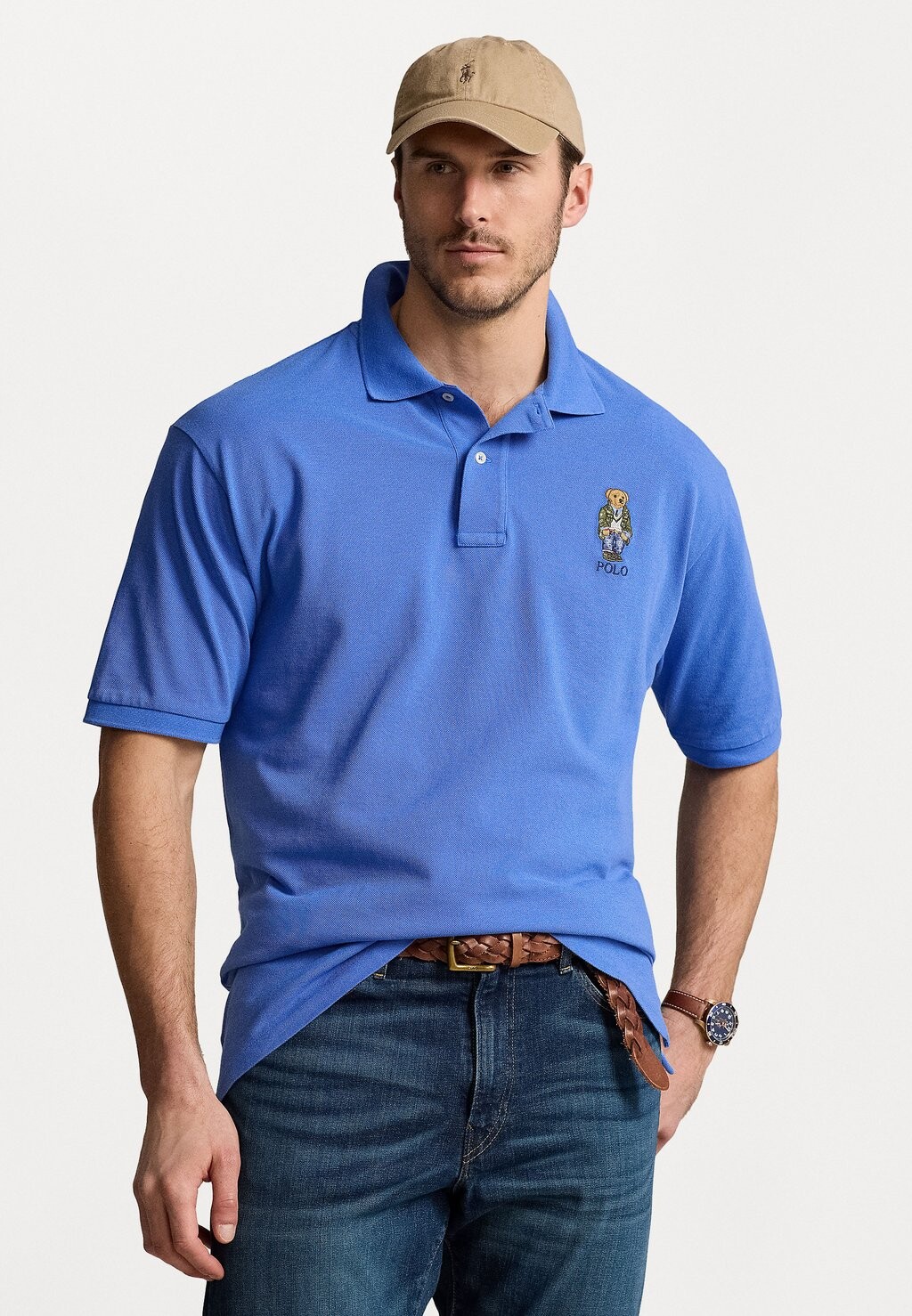 

Рубашка поло Polo Ralph Lauren Big & Tall, синий