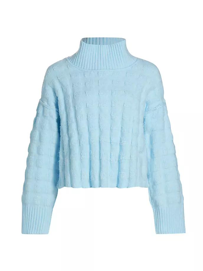 

Укороченный свитер с воротником и воротником Care FP Soul Searcher Free People, цвет angel falls heather