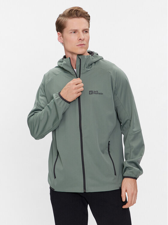 

Куртка из софтшелла стандартного кроя Jack Wolfskin, зеленый