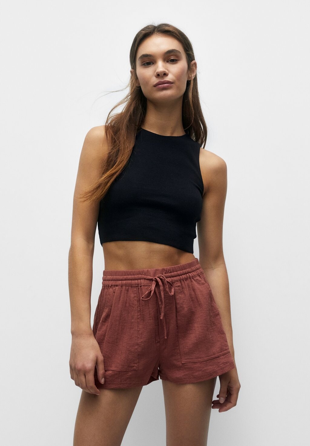 

Шорты PULL&BEAR, светло-коричневый