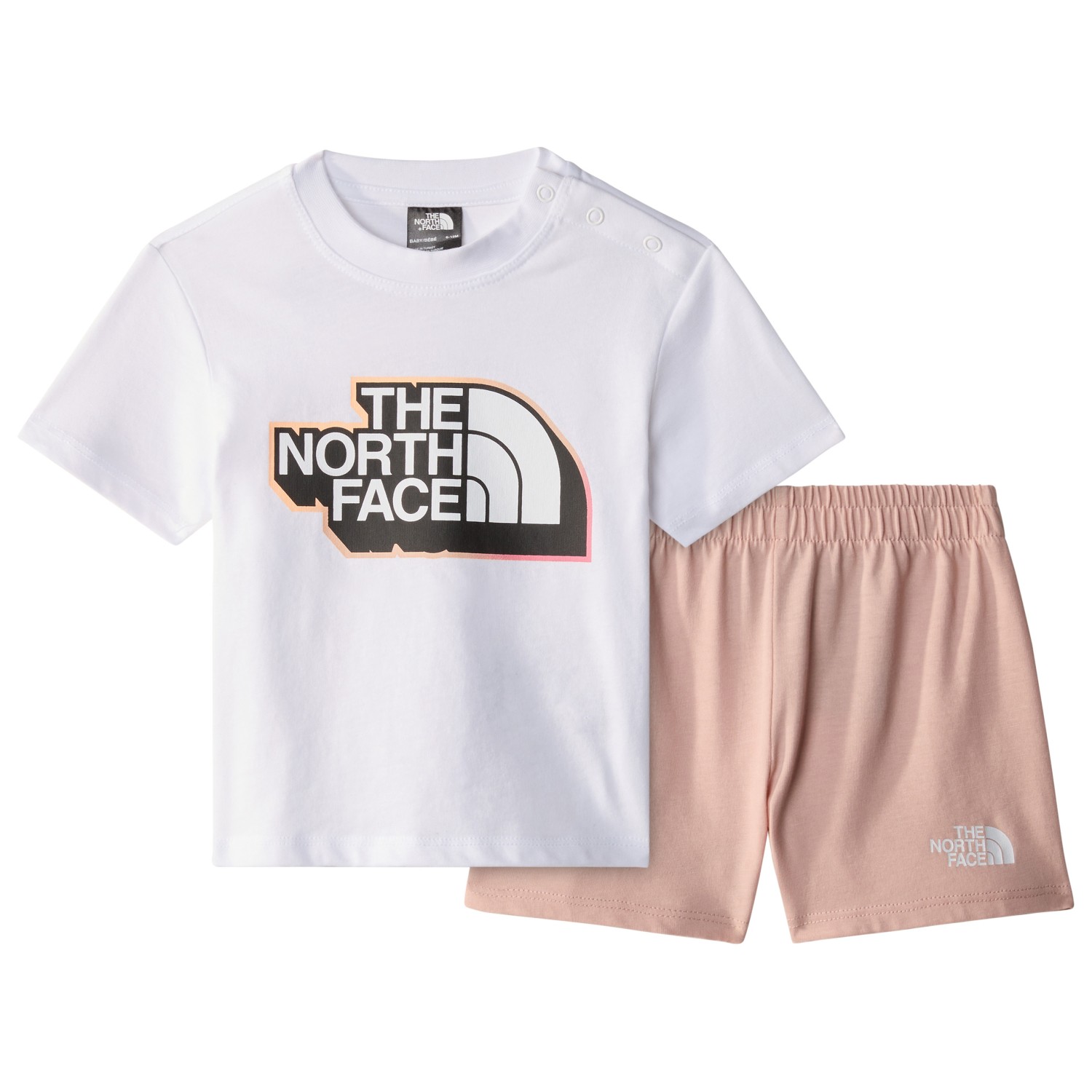 Футболка The North Face Baby's Cotton Summer Set, цвет Pink Moss/TNF White