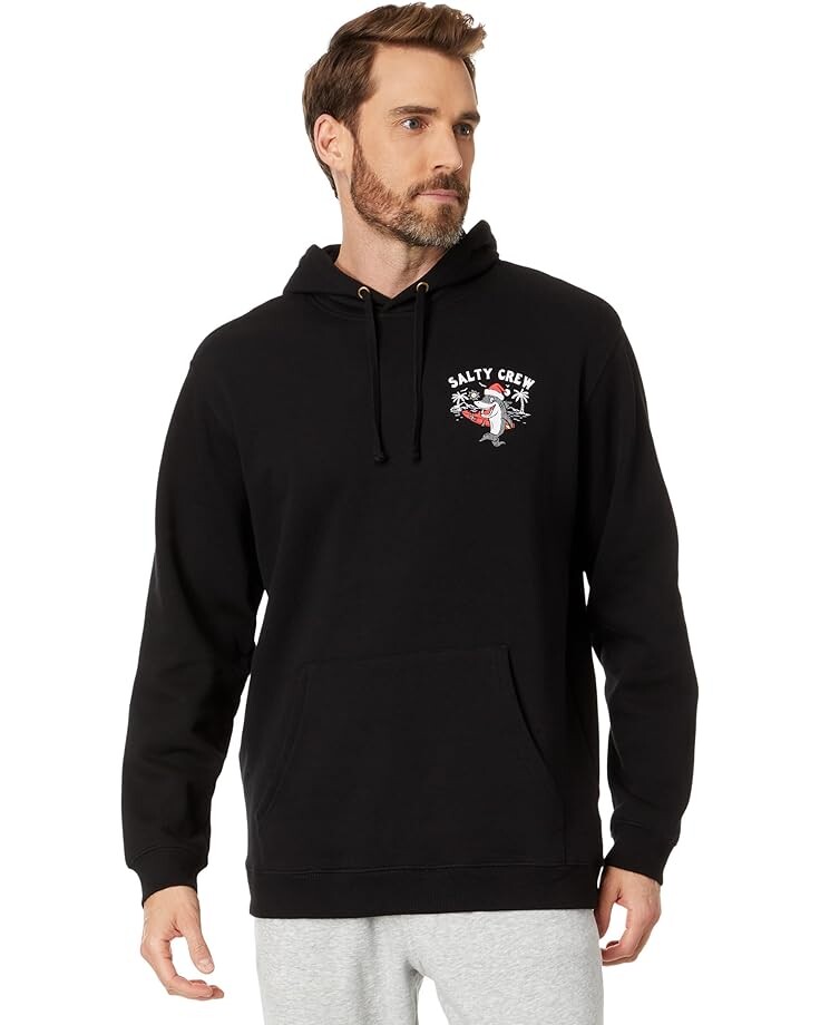 

Худи Salty Crew Santa Shark Pullover Fleece, черный