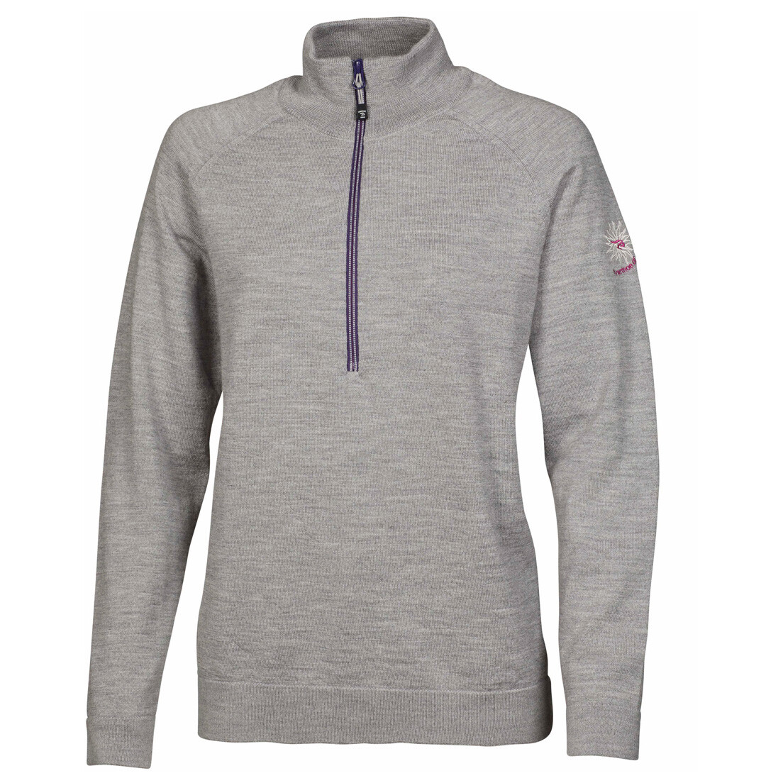 Свитер из мериноса Ivanhoe Of Sweden Women's Jana Half Zip, цвет Grey Marl шерстяной свитер ivanhoe of sweden hadar half zip черный