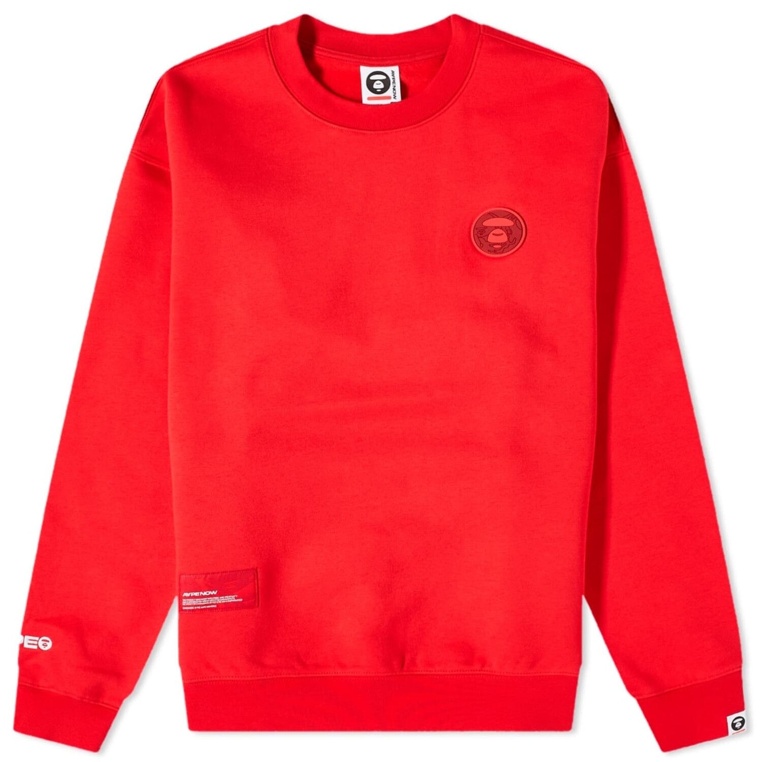 

Свитшот Aape Now Tonal Camo Silicon Badge, цвет Red