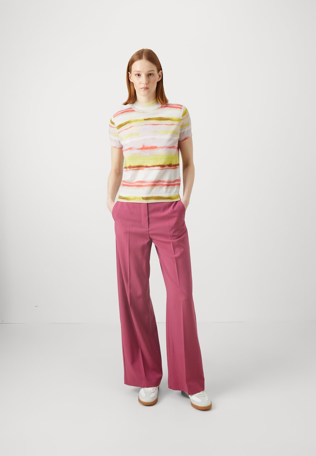 

Футболка с принтом Womens High Neck PS Paul Smith, розовые