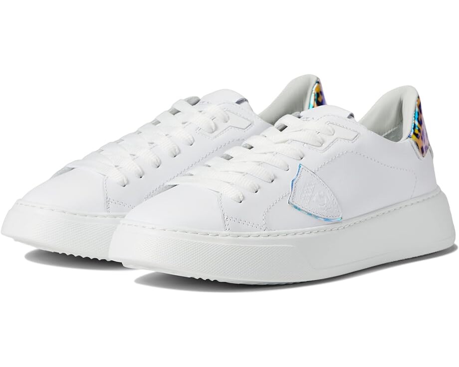 

Кроссовки Philippe Model Temple Sneaker, цвет Veau Animalier/Blanc Beige