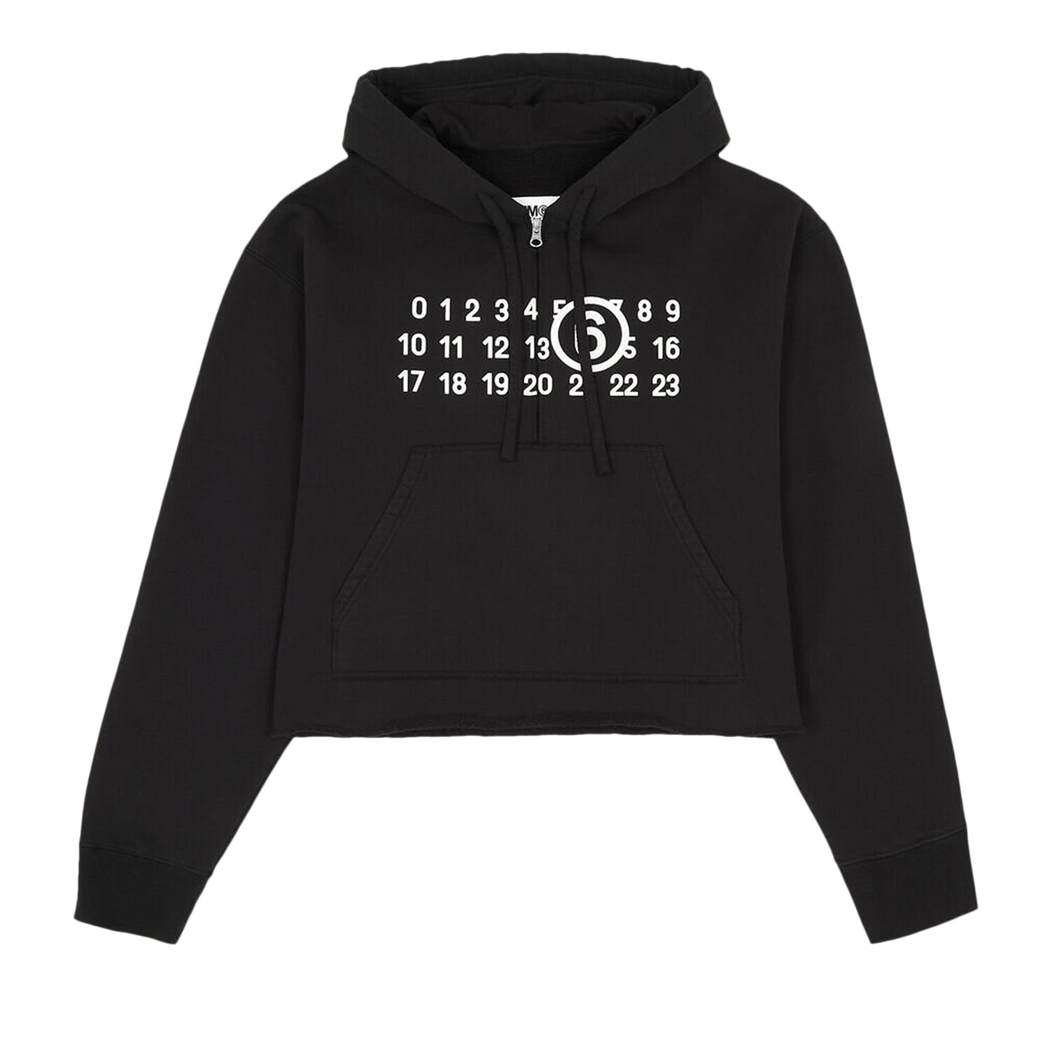 

Толстовка на молнии с принтом логотипа MM6 Maison Margiela, цвет Черный