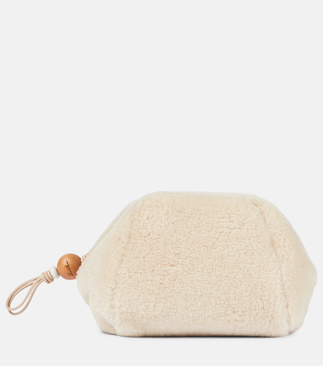 

Небольшой клатч Puffy из кашемира и шелка Loro Piana, белый