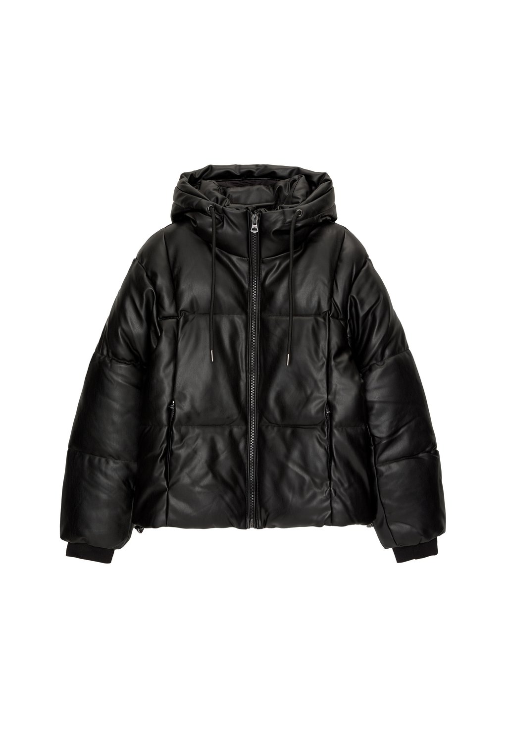 

Зимняя куртка HOODED QUILTED PULL&BEAR, черный