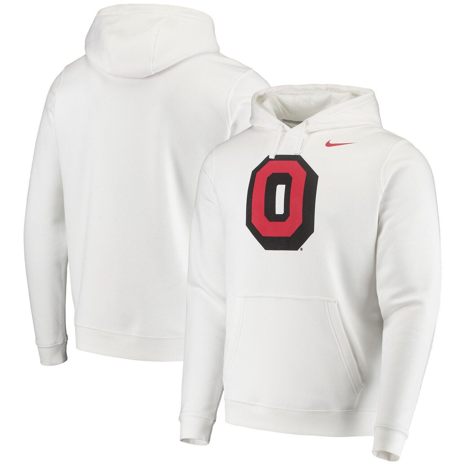 

Мужской белый пуловер с капюшоном и логотипом Ohio State Buckeyes Vintage School Nike