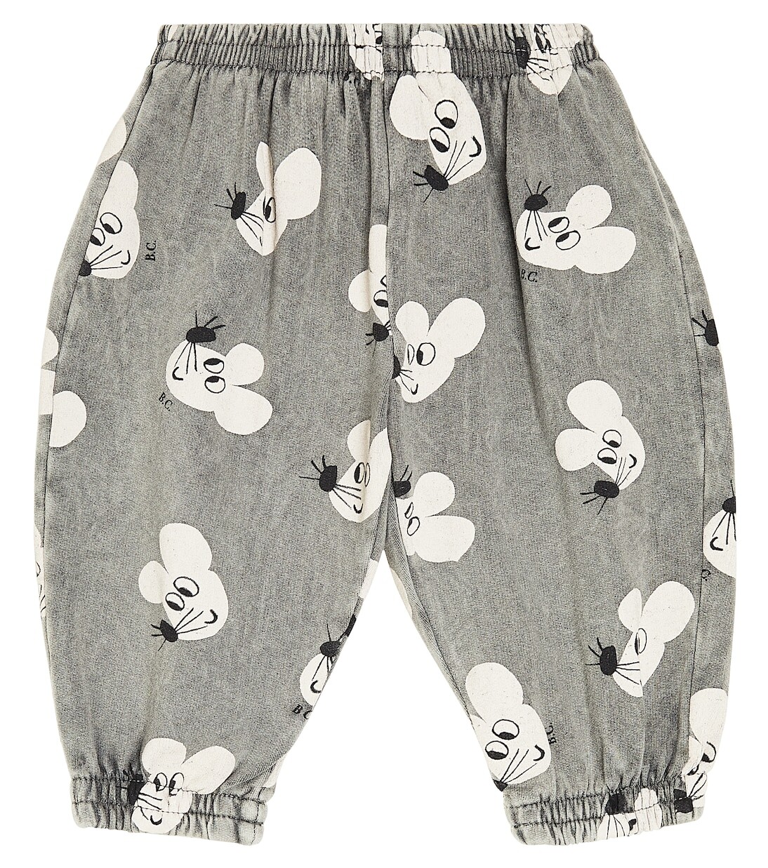 

Спортивные брюки из хлопкового джерси baby mouse Bobo Choses, серый