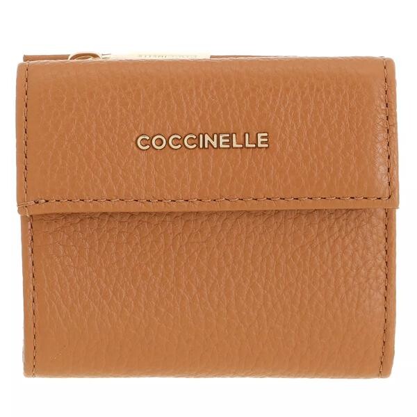 

Кошелек metallic soft wallet caramel Coccinelle, коричневый