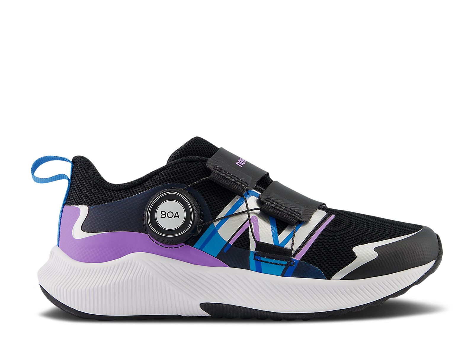 

Кроссовки New Balance Dynasoft Reveal V4 Boa Little Kid 'Black Purple Fade', черный