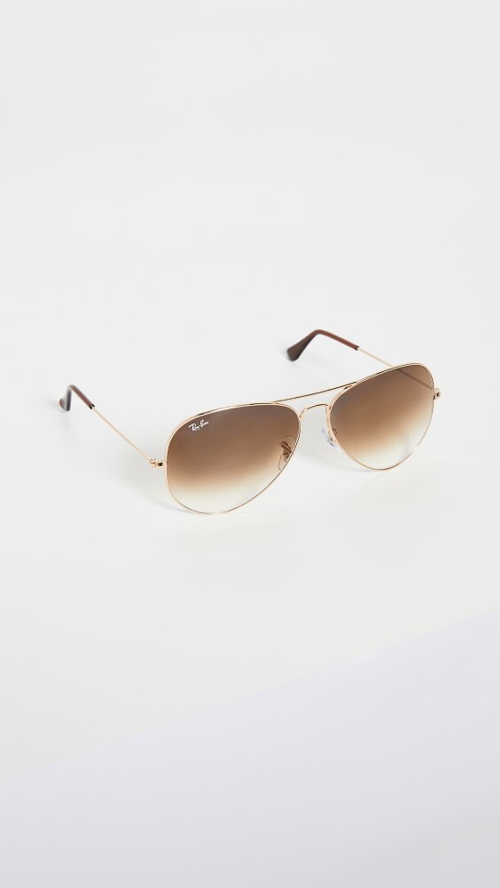 

Солнцезащитные очки Ray-Ban RB3025 Oversized Classic Aviator Gradient, золотой