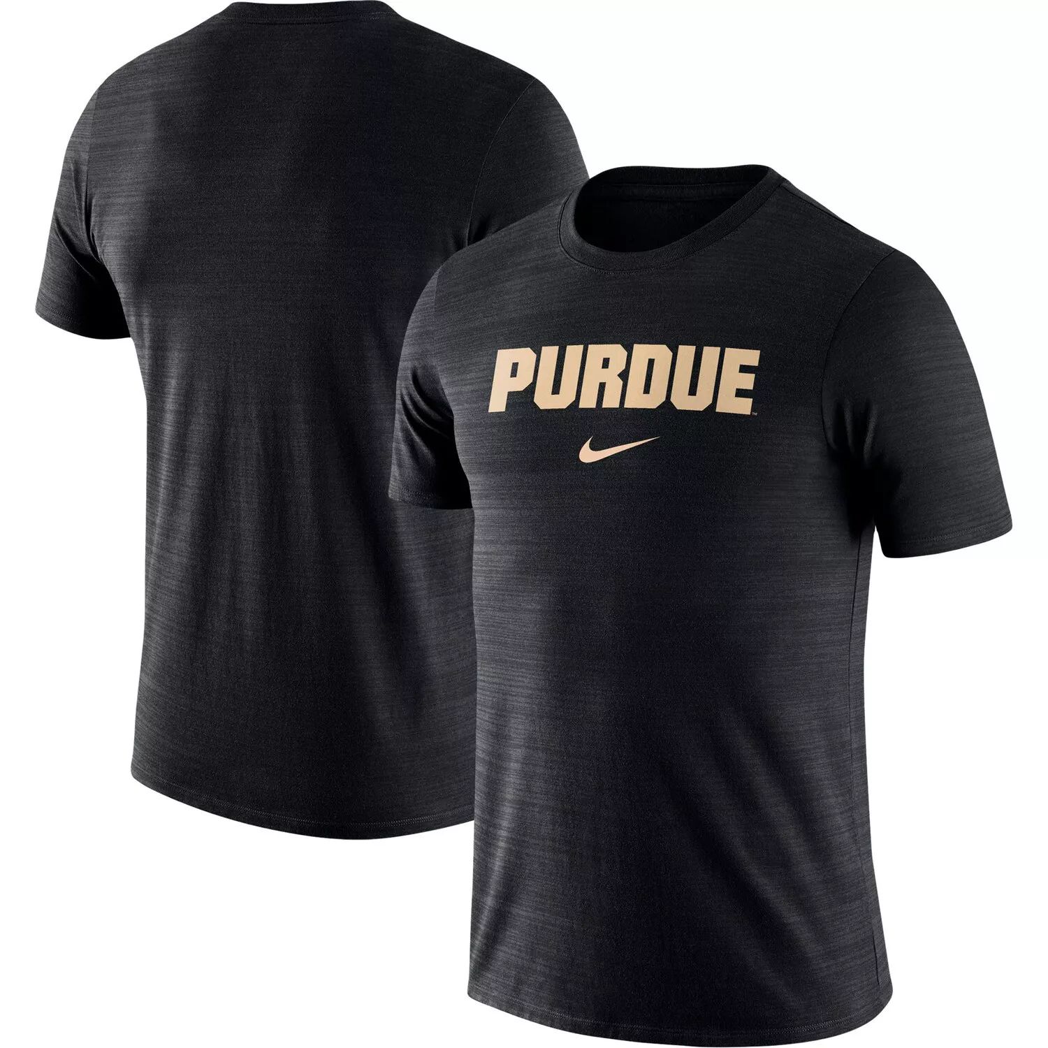 

Мужская черная футболка Purdue Boilermakers Team Issue Velocity Performance Nike, Черный