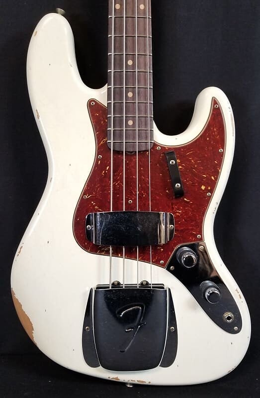 

Басс гитара Fender Custom Shop Limited Edition '60 Jazz Bass Relic, AAA Rosewood FB, Aged Olympic White 2023