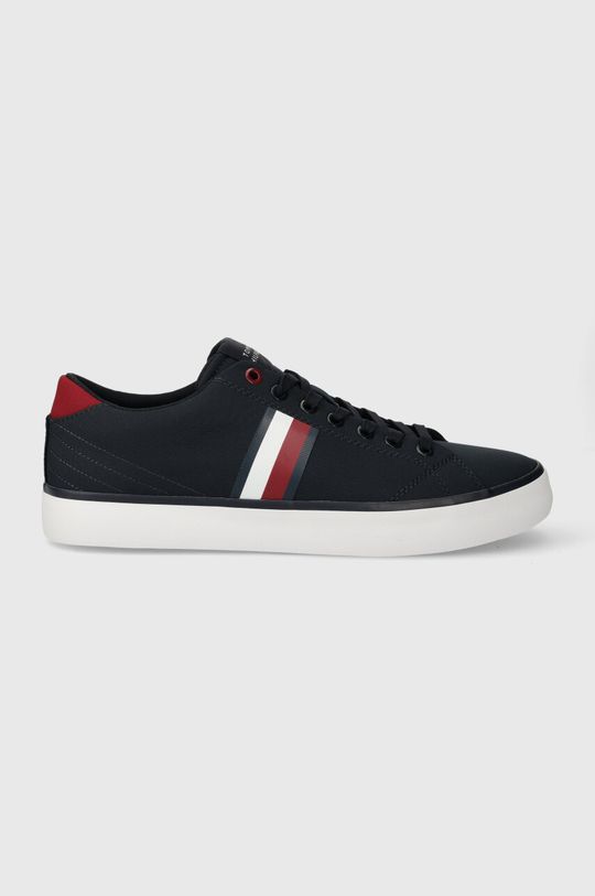 Кроссовки TH HI VULC LOW STRIPES MESH Tommy Hilfiger, темно-синий кроссовки tommy hilfiger iconic vulc stripes mesh fm0fm05072 desert sky dw5 темно синий