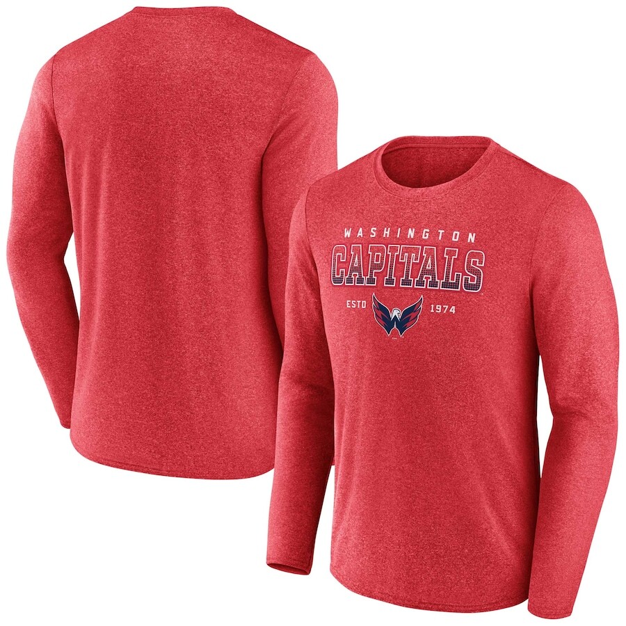 

Футболка с длинным рукавом Fanatics Branded Washington Capitals, красный