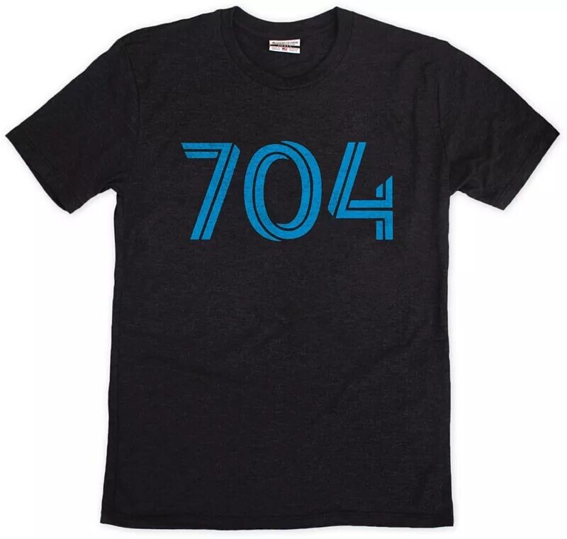 

Черная футболка Where I'M From для взрослых Charlotte 704