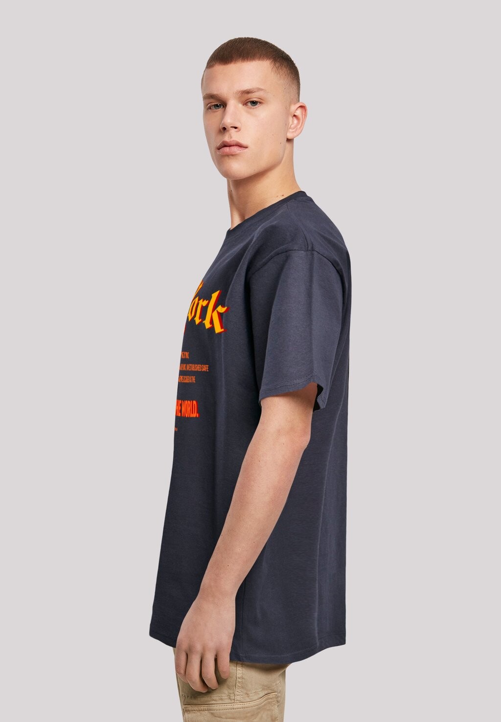 

Футболка с принтом NEW YORK TEE F4NT4STIC, синий