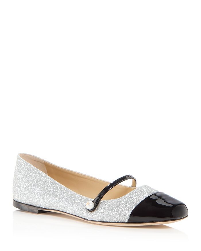 

Женские балетки Elisa Glitter Cap Toe Jimmy Choo