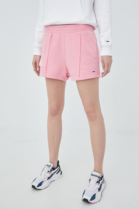 

Хлопковые шорты DW0DW12626.PPYY Tommy Jeans, розовый