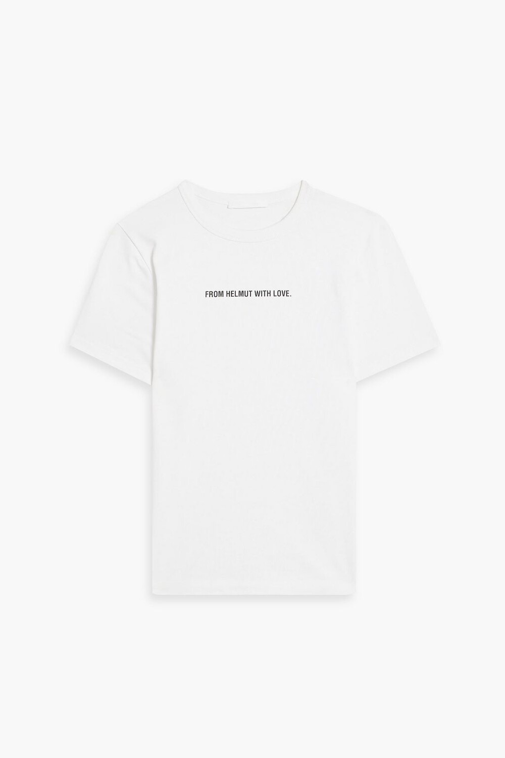 

Футболка из хлопкового джерси с принтом HELMUT LANG, белый