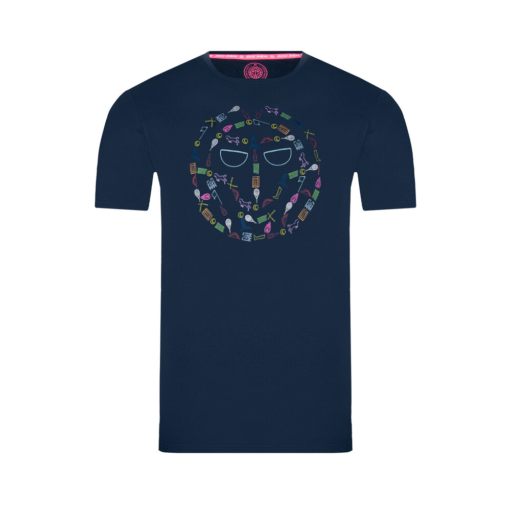 

Футболка BIDI BADU Mao Lifestyle Tee darkblue/mixed, синий