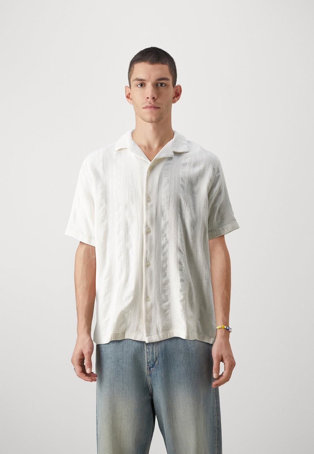 

Рубашка DOBBY STRIPES Abercrombie & Fitch, цвет jet stream