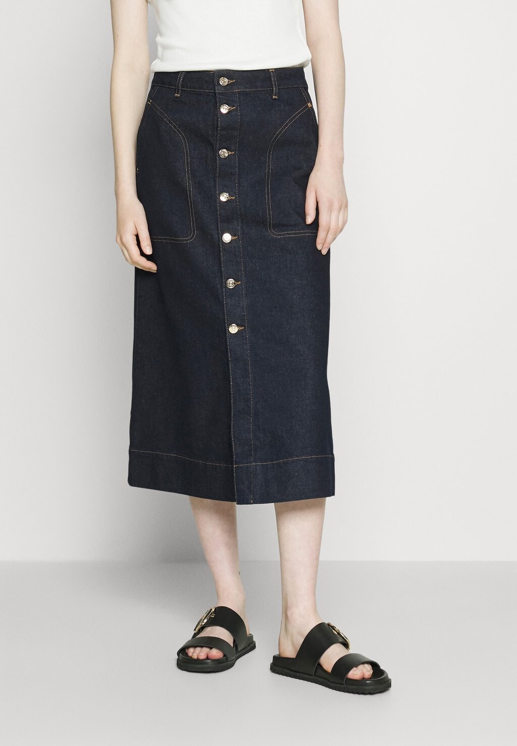 

Джинсовая юбка Claudie Pierlot, синий деним