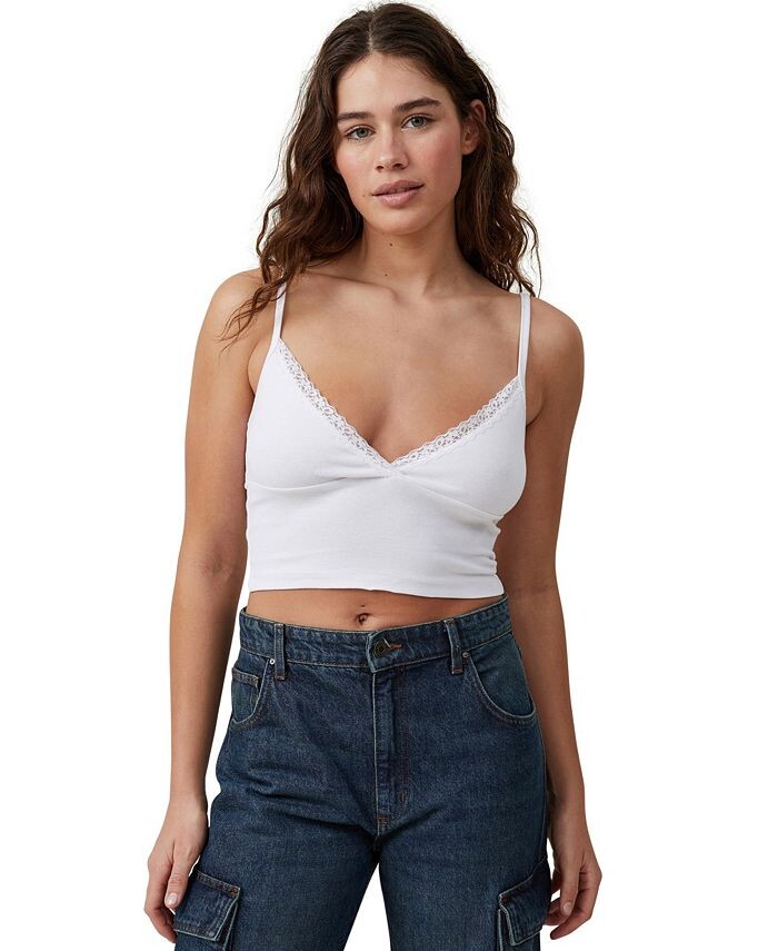 

Женский топ на бретельках Sammie Cross Front COTTON ON, белый