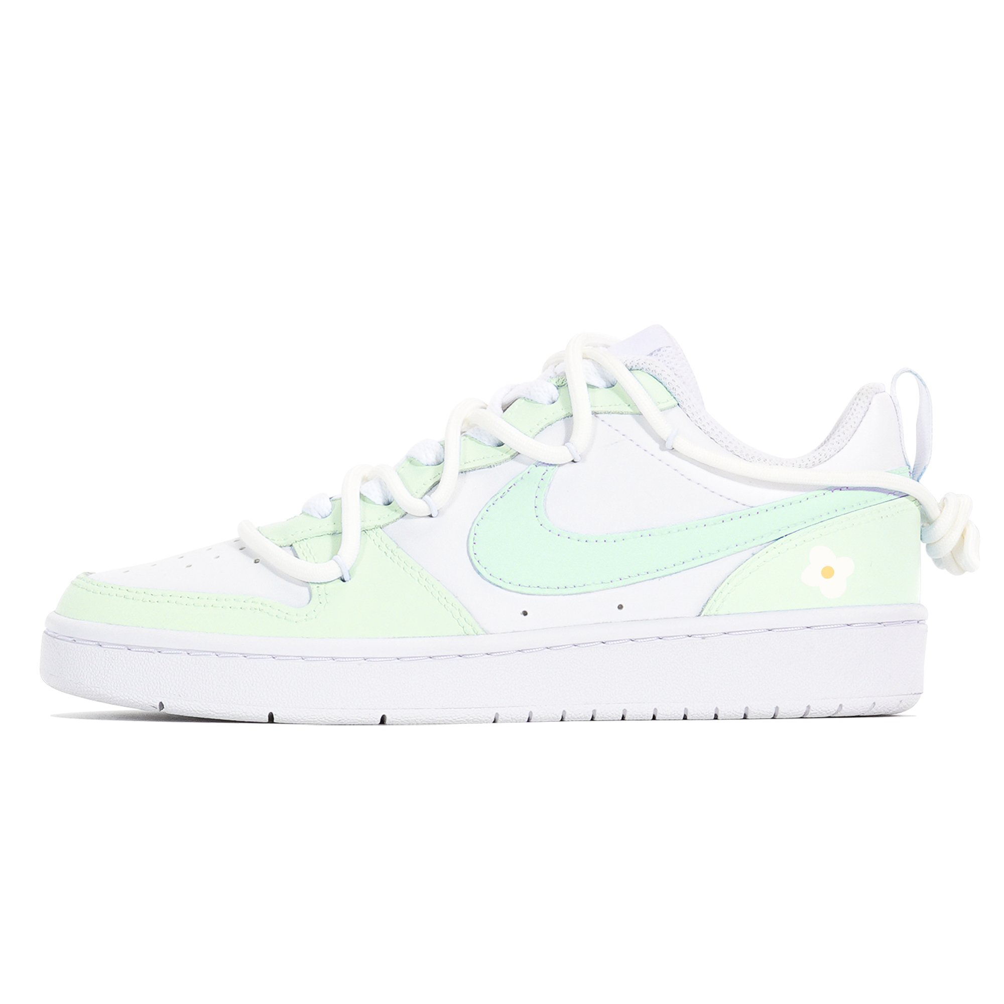 

Кроссовки Nike Court Borough 2 Skateboarding Shoes Women's Low-top Green, белый