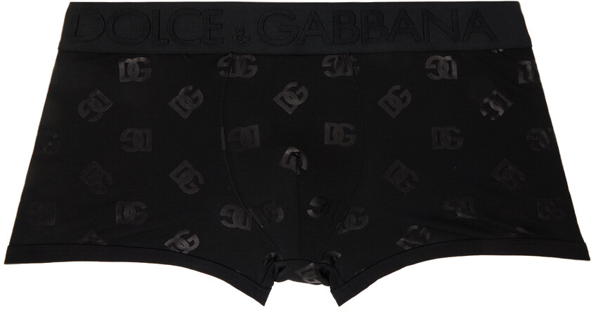 

Черные боксеры с принтом Dolce & Gabbana