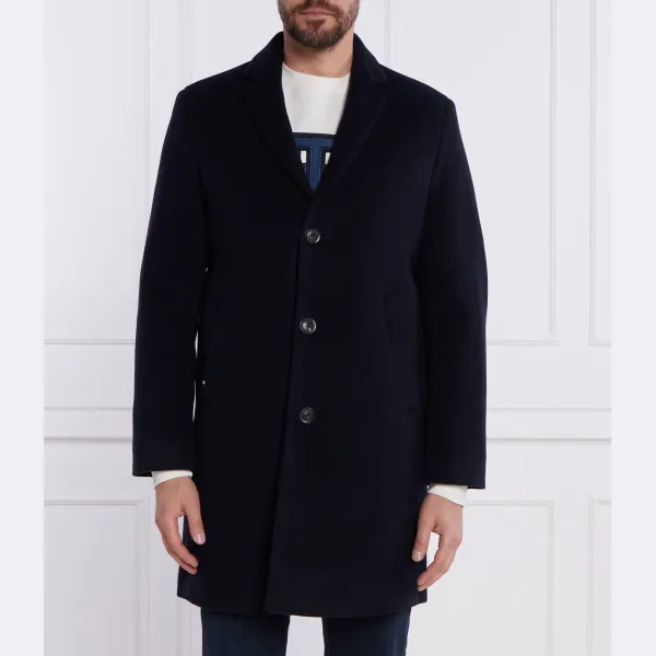 

Шерстяное пальто dc из смеси шерсти Tommy Hilfiger, синий
