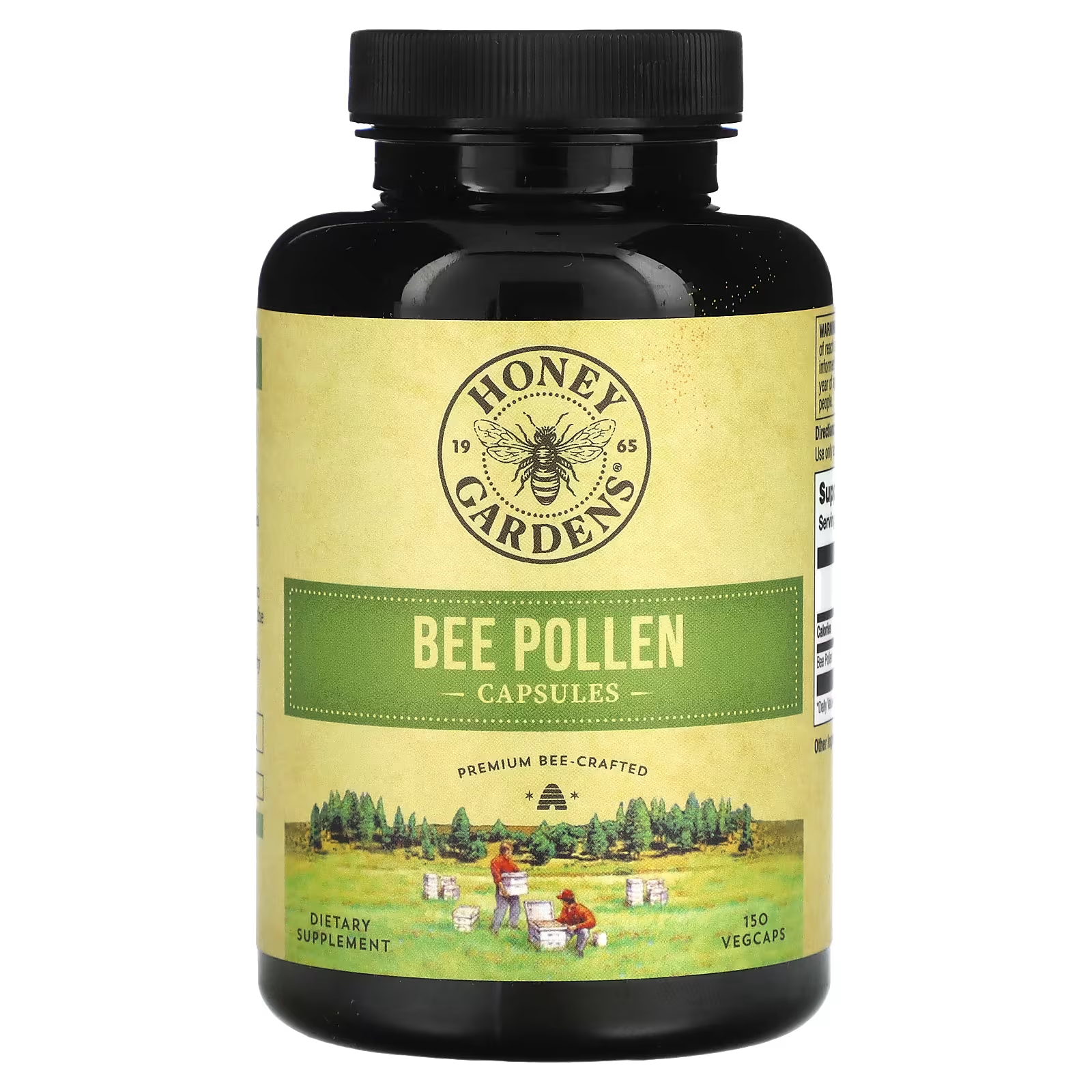 Пчелиная пыльца Honey Gardens, 150 растительных капсул пчелы мед пасека опыт пчеловода
