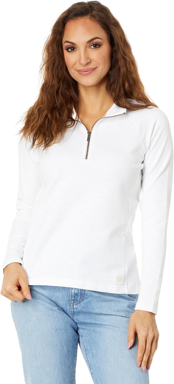 

Толстовка L.L.Bean Peaks Island 1/4 Zip, белый