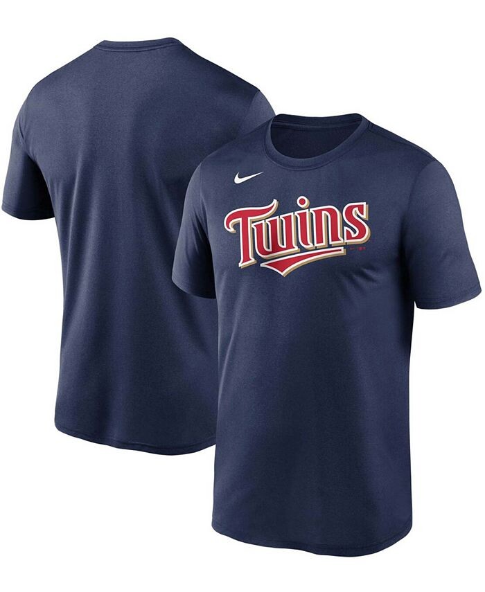 

Мужская темно-синяя футболка Minnesota Twins Wordmark Legend Nike, синий